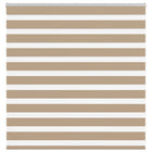 Zebra rolgordijn 140x100 cm zandbruin polyester