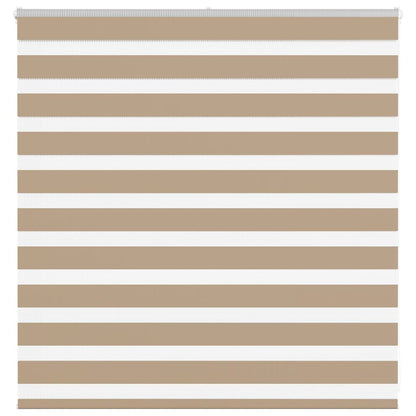 Zebra Blind 150x100 cm stofbreedte 145,9 cm polyester zandbruin