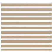 Zebra blind 165x100 cm zandbruin polyester