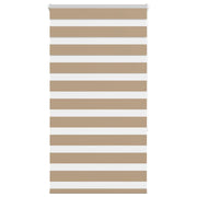 Zebra rolgordijn 70x150 cm zandbruin polyester