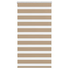 Zebra rolgordijn 75x150 cm zandbruin polyester