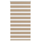 Zebra rolgordijn 85x150 cm zandbruin
