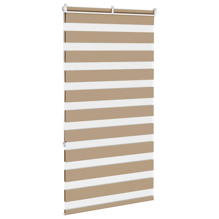 Zebra Blind 90x150 cm stofbreedte 85,9 cm polyester zandbruin