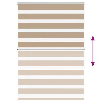 Zebra Blind 95x150 cm stofbreedte 90,9 cm polyester zandbruin