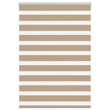 Zebra Blind 100x150 cm stofbreedte 95,9 cm polyester zandbruin