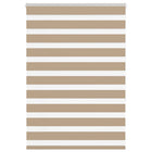 Zebra blind 110x150 cm zandbruin polyester