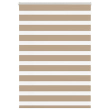 Zebra Blind 110x150 cm stofbreedte 105,9 cm polyester zandbruin