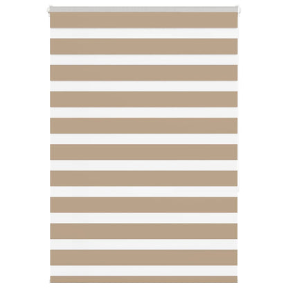 Zebra Blind 110x150 cm stofbreedte 105,9 cm polyester zandbruin