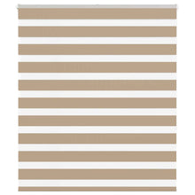 Zebra Blind 120x150 cm stofbreedte 115,9 cm polyester zandbruin