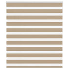 Zebra blind 125x150 cm zandbruin polyester