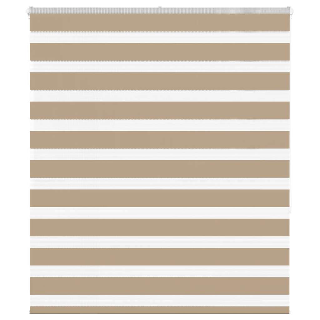 Zebra Blind 125x150 cm stofbreedte 120,9 cm polyester zandbruin