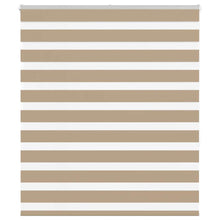Zebra Blind 125x150 cm stofbreedte 120,9 cm polyester zandbruin