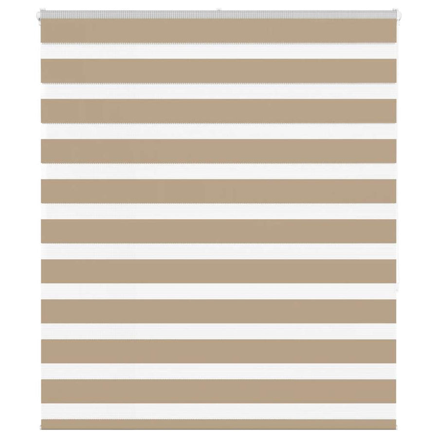 Zebra Blind 125x150 cm stofbreedte 120,9 cm polyester zandbruin