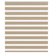 Zebra rolgordijn 135x150 cm zandbruin