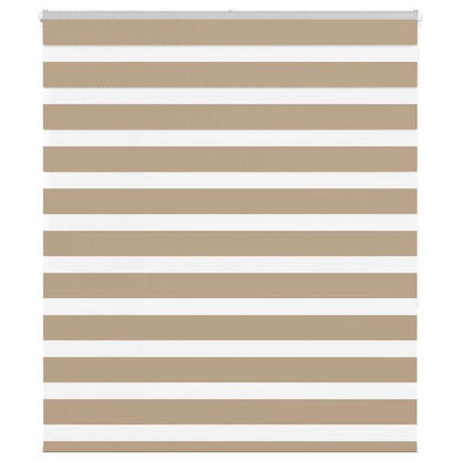 Zebra Blind 135x150 cm stofbreedte 130,9 cm polyester zandbruin