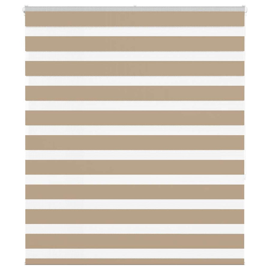Zebra Blind 135x150 cm stofbreedte 130,9 cm polyester zandbruin