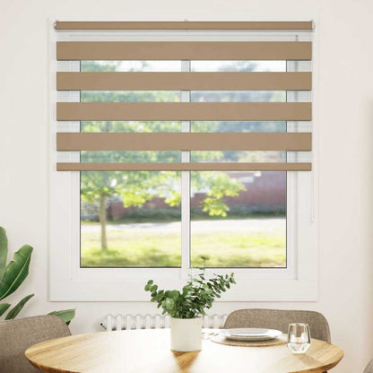 Zebra Blind 135x150 cm stofbreedte 130,9 cm polyester zandbruin