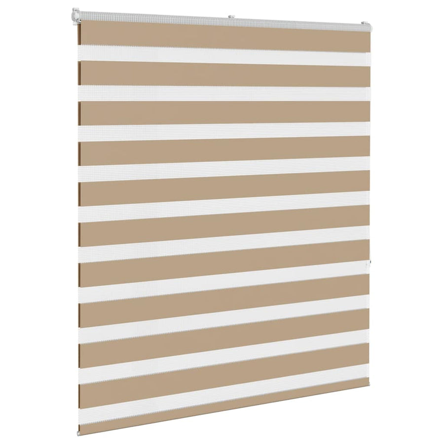 Zebra Blind 135x150 cm stofbreedte 130,9 cm polyester zandbruin