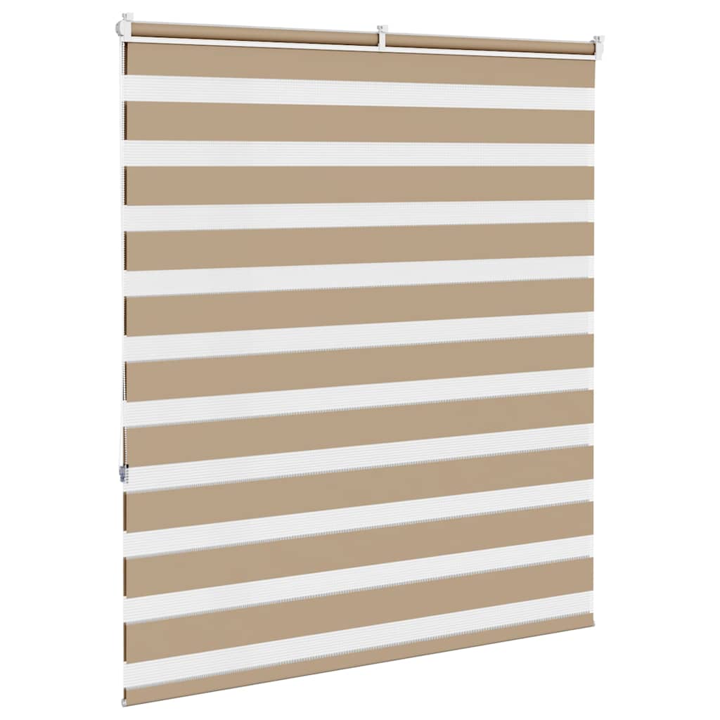 Zebra Blind 135x150 cm stofbreedte 130,9 cm polyester zandbruin