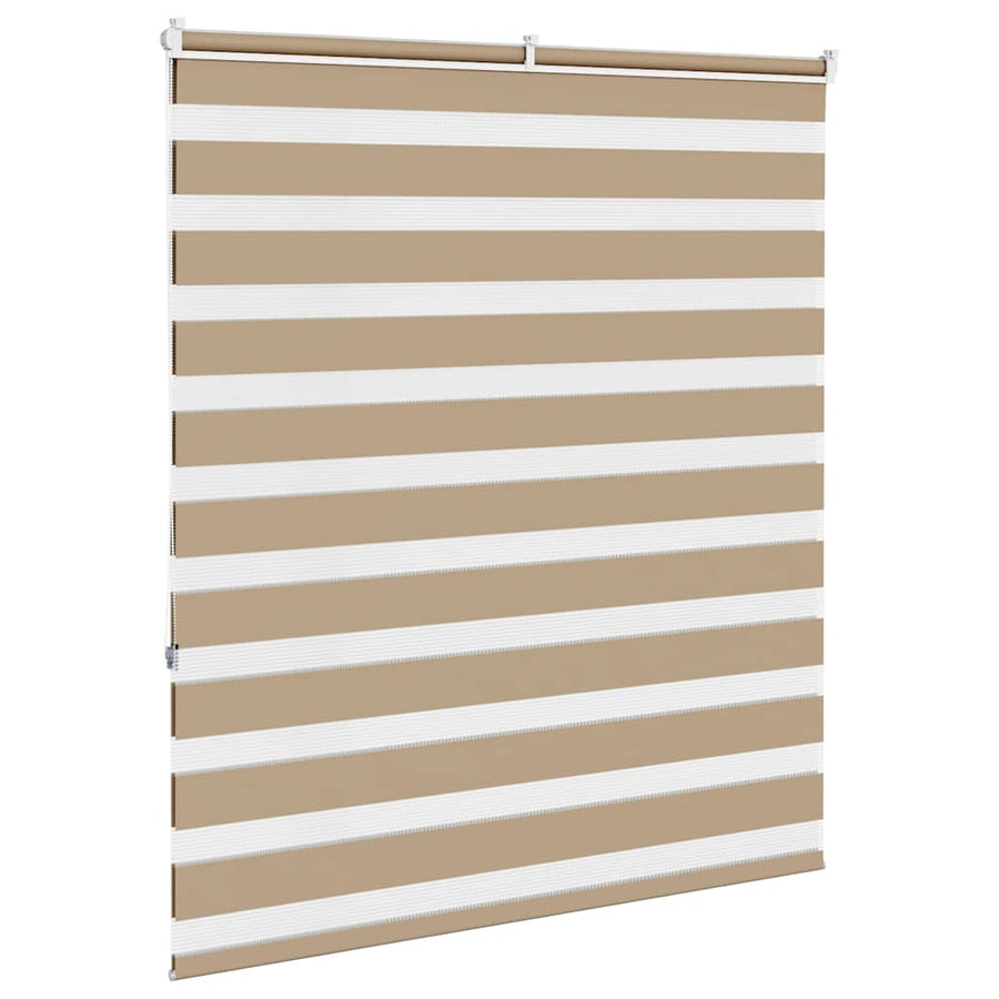 Zebra Blind 135x150 cm stofbreedte 130,9 cm polyester zandbruin
