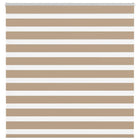 Zebra rolgordijn 150x150 cm zandbruin polyester