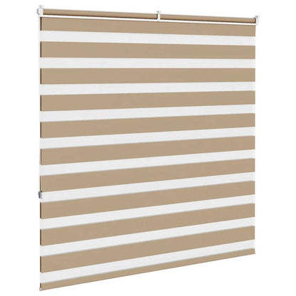 Zebra Blind 150x150 cm stofbreedte 145,9 cm polyester zandbruin
