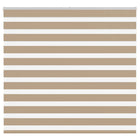 Zebra blind 155x150 cm zandbruin polyester