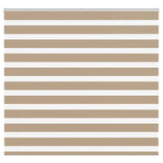 Zebra blind 155x150 cm zandbruin polyester