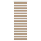 Zebra blind 75x200 cm zandbruin polyester