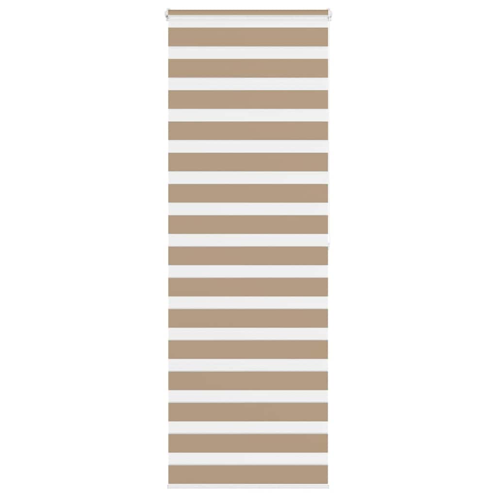 Zebra Blind 75x200 cm stofbreedte 70,9 cm polyester zandbruin