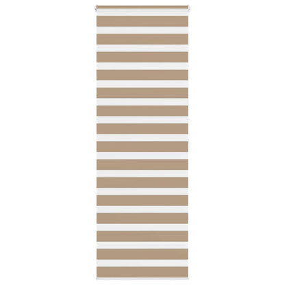 Zebra Blind 75x200 cm stofbreedte 70,9 cm polyester zandbruin