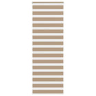 Zebra rolgordijn 80x200 cm zandbruin polyester