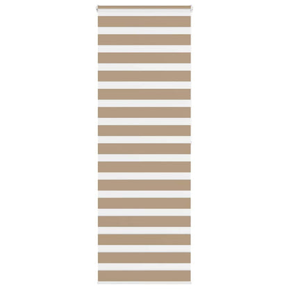 Zebra Blind 80x200 cm stofbreedte 75,9 cm polyester zandbruin