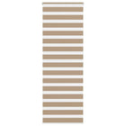 Zebra blind 85x200 cm zandbruin polyester
