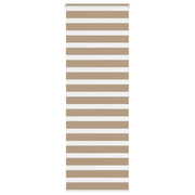 Zebra blind 85x200 cm zandbruin polyester