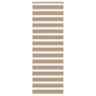 Zebra rolgordijn 90x200 cm zandbruin polyester