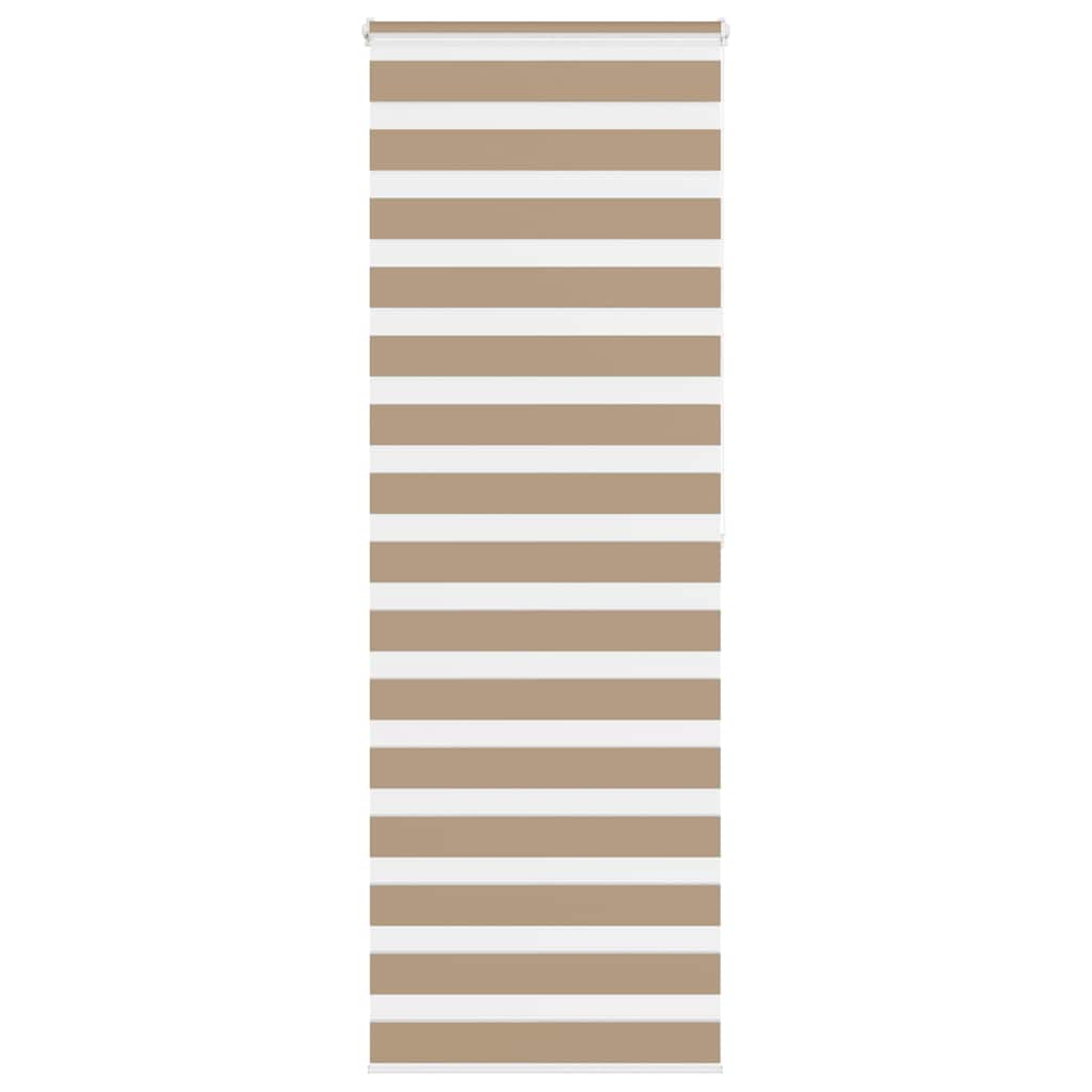 Zebra Blind 90x200 cm stofbreedte 85,9 cm polyester zandbruin