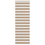 Zebra rolgordijn 90x200 cm zandbruin polyester