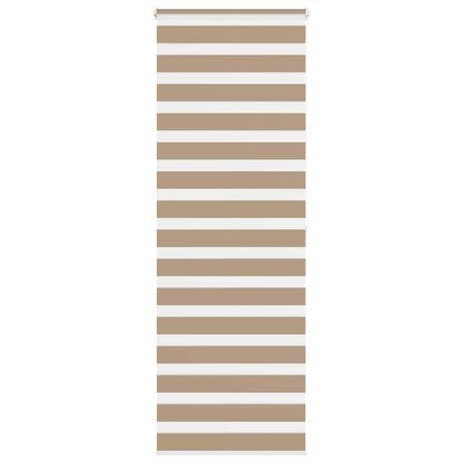 Zebra Blind 90x200 cm stofbreedte 85,9 cm polyester zandbruin
