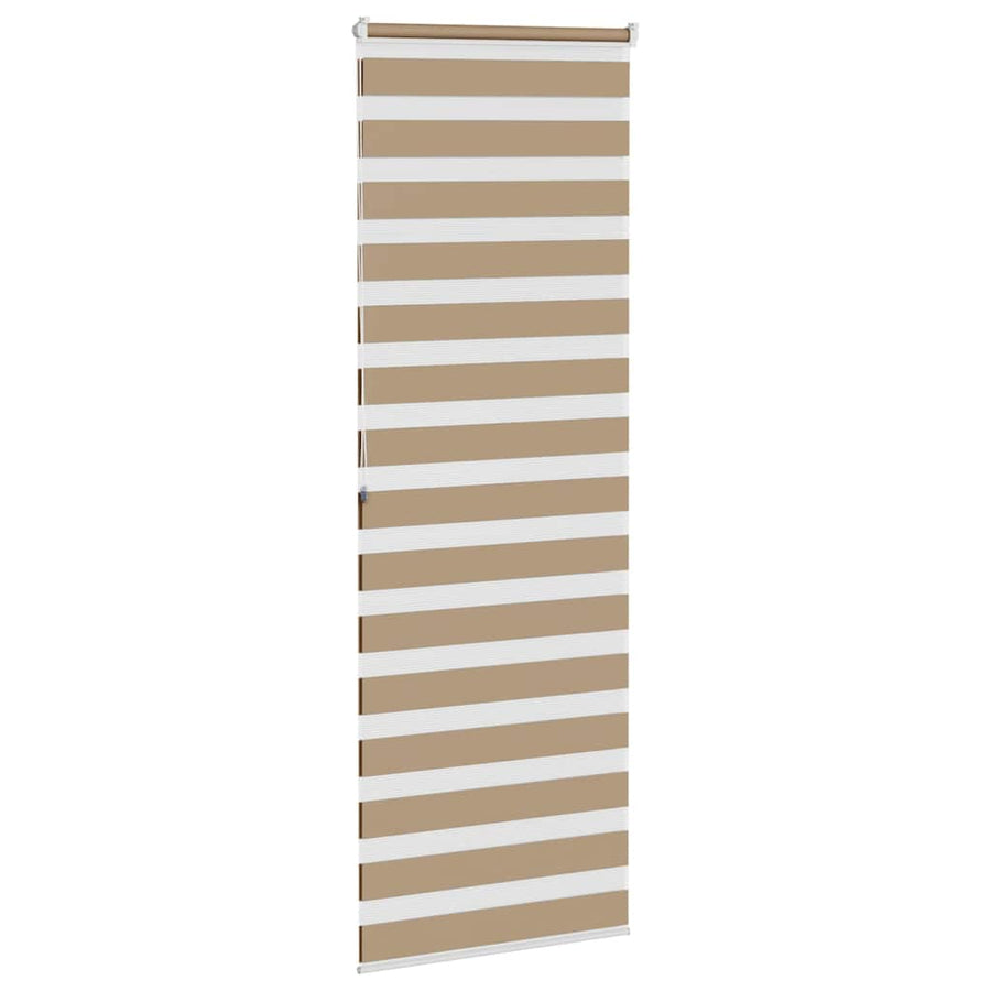 Zebra Blind 90x200 cm stofbreedte 85,9 cm polyester zandbruin