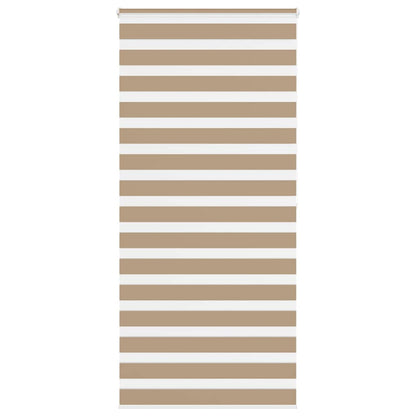 Zebra Blind 95x200 cm stofbreedte 90,9 cm polyester zandbruin