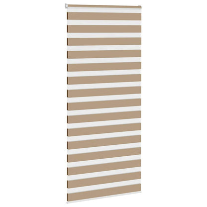 Zebra Blind 95x200 cm stofbreedte 90,9 cm polyester zandbruin
