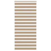 Zebra rolgordijn 100x200 cm zandbruin polyester