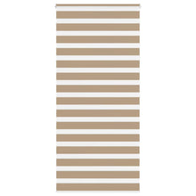 Zebra Blind 110x200 cm stofbreedte 105,9 cm polyester zandbruin