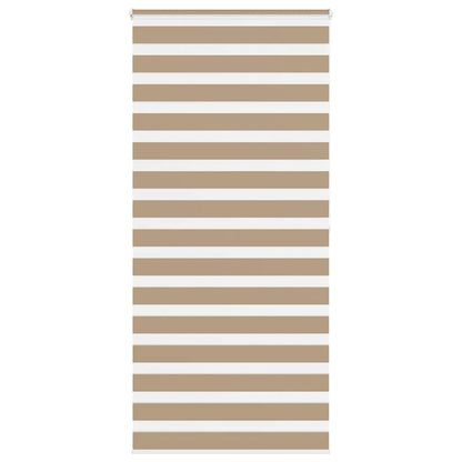 Zebra Blind 110x200 cm stofbreedte 105,9 cm polyester zandbruin