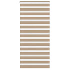 Zebra rolgordijn 115x200 cm zandbruin polyester