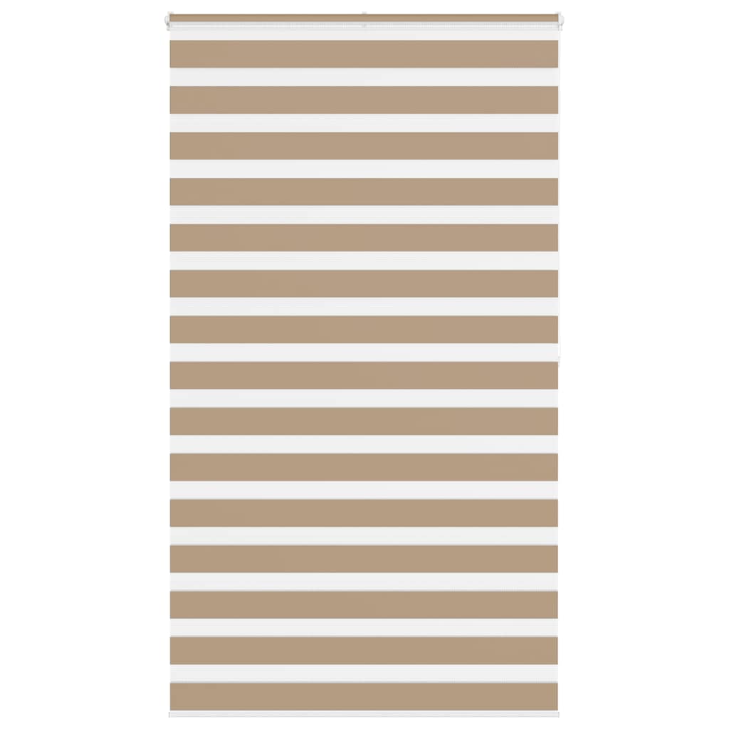 Zebra Blind 120x200 cm stofbreedte 115,9 cm polyester zandbruin