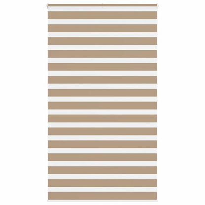 Zebra Blind 125x200 cm stofbreedte 120,9 cm polyester zandbruin