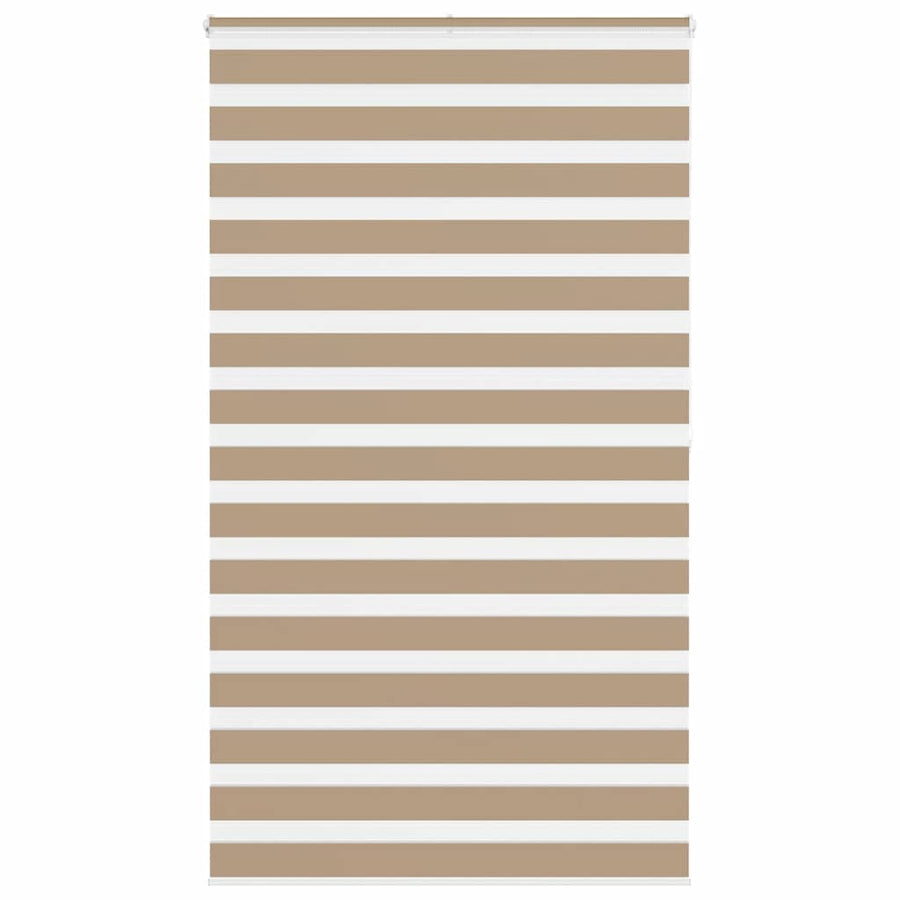 Zebra Blind 125x200 cm stofbreedte 120,9 cm polyester zandbruin