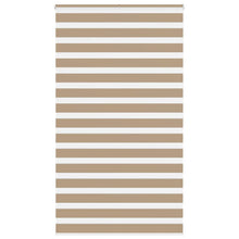 Zebra Blind 130x200 cm stofbreedte 125,9 cm polyester zandbruin
